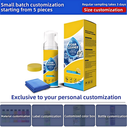 All-in-One Cleaner Kit – Wipe & Sponge for Car Interior, Shoes & Leather Bags