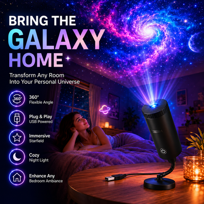 USB Rotating Star and Ocean Projector - product overview