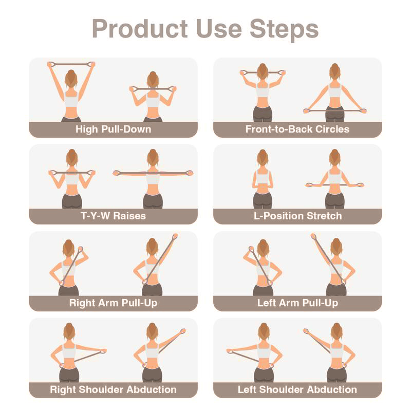 Figure 8 Resistance Bands – Silicone Exercise Bands for Women