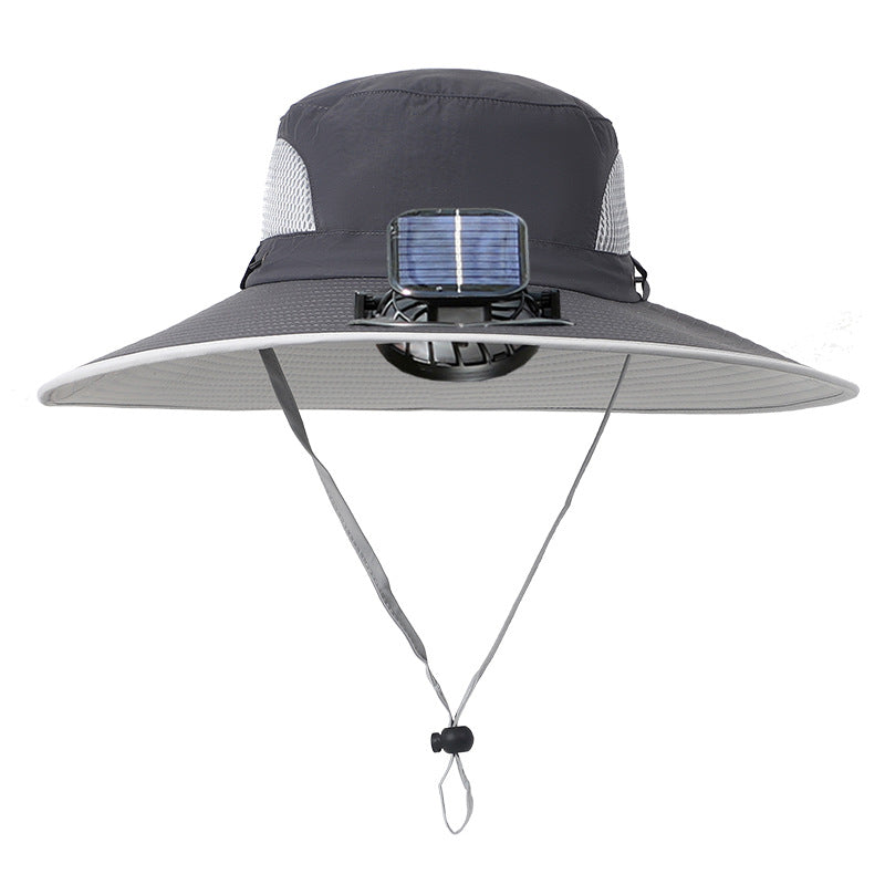 Ultralight Solar Fan Sun Hat – Built-in Fan, UV Protection & Featherlight Design