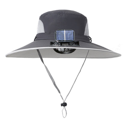 Ultralight Solar Fan Sun Hat – Built-in Fan, UV Protection & Featherlight Design