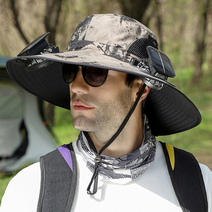 Ultralight Solar Fan Sun Hat – Built-in Fan, UV Protection & Featherlight Design