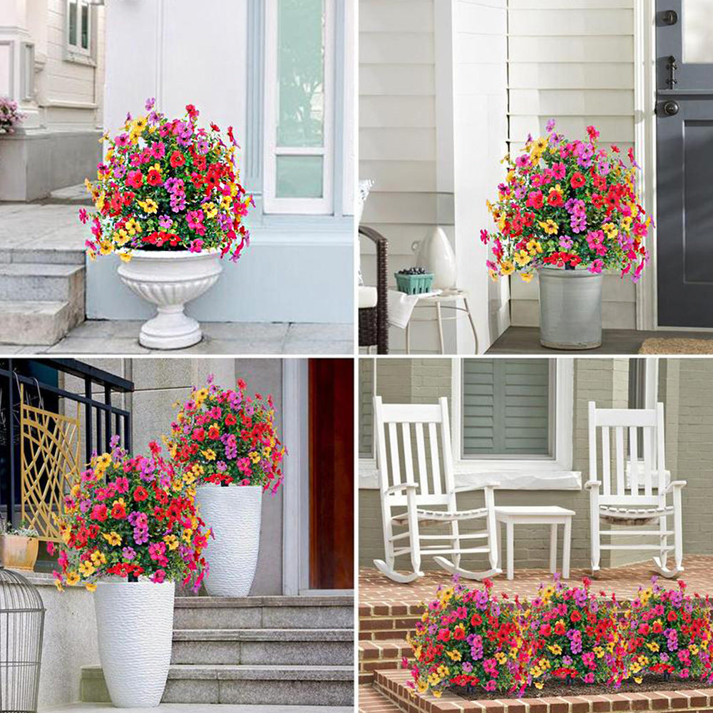 No-Fade Outdoor Hanging Flowers – UV-Resistant Artificial Floral Decorations