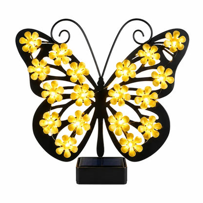 Solar-Powered LED Butterfly Garden Light
