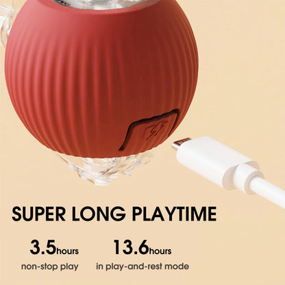 Interactive Pet Toy Ball – Auto-Rolling, Self-Moving Play Ball for Cats & Dogs