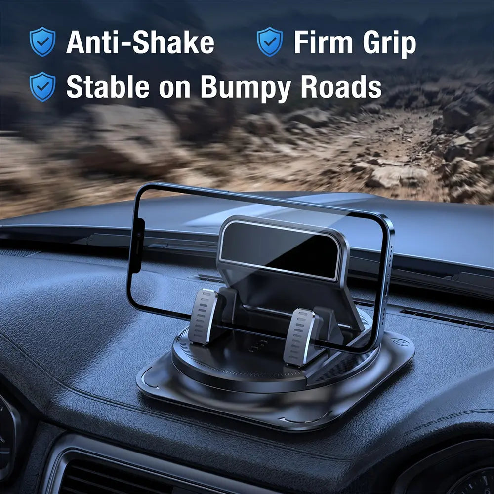 360° Rotatable Car Phone Holder – Strong Suction Cup Mount for Dashboard & Windshield