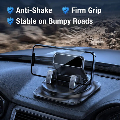 360° Rotatable Car Phone Holder – Strong Suction Cup Mount for Dashboard & Windshield
