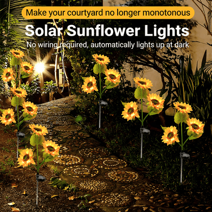 🌻Sunflower Solar Garden Lights – Waterproof Outdoor Stake Lights for Yard & Patio Décor