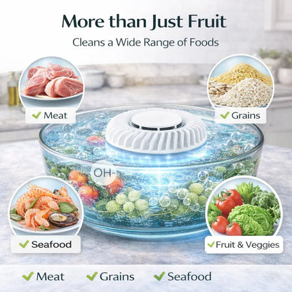 🥬 Fruit & Vegetable Washer – Ultrasonic Cleaner That Removes Pesticides & Bacteria