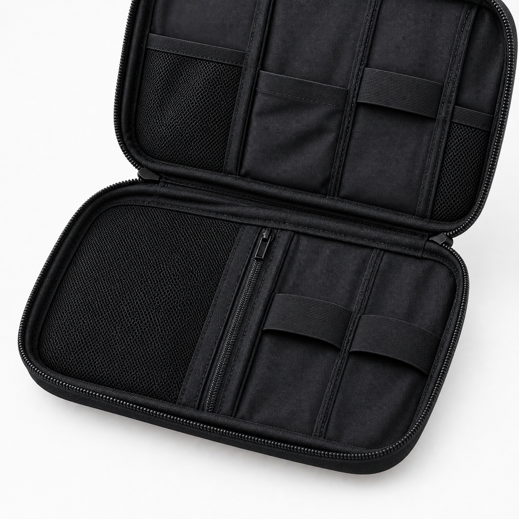 compact-double-layer-tech-organizer-pouch product detail