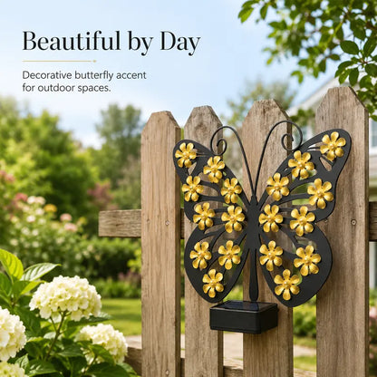 Solar-Powered LED Butterfly Garden Light