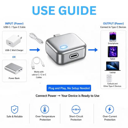 140W Smart Charging Adapter with Auto-Stop Protection