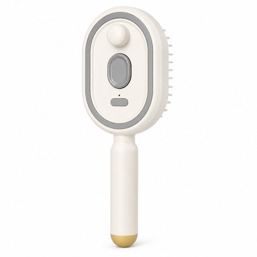 Electric Mist Spray Scalp Massage Brush on a clean product background - image 1