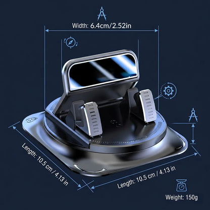 360° Rotatable Car Phone Holder – Strong Suction Cup Mount for Dashboard & Windshield