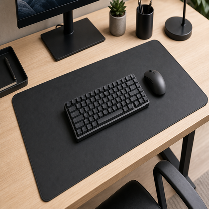 Large Leather-Look Office Desk Mat