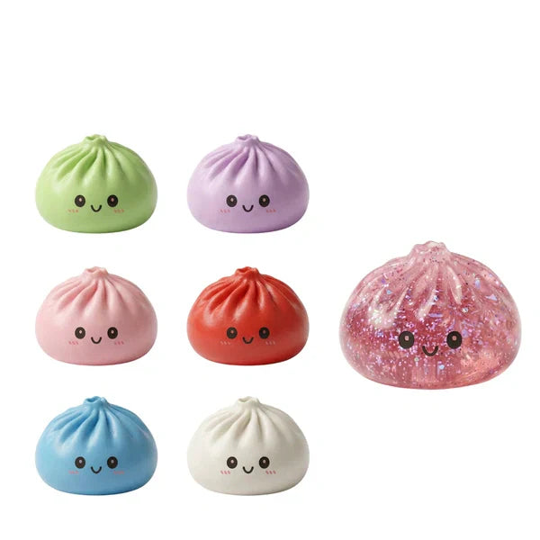 Giant Dumpling Squishy Toy – Cute Smiling Face Slow Rising Stress Relief Ball