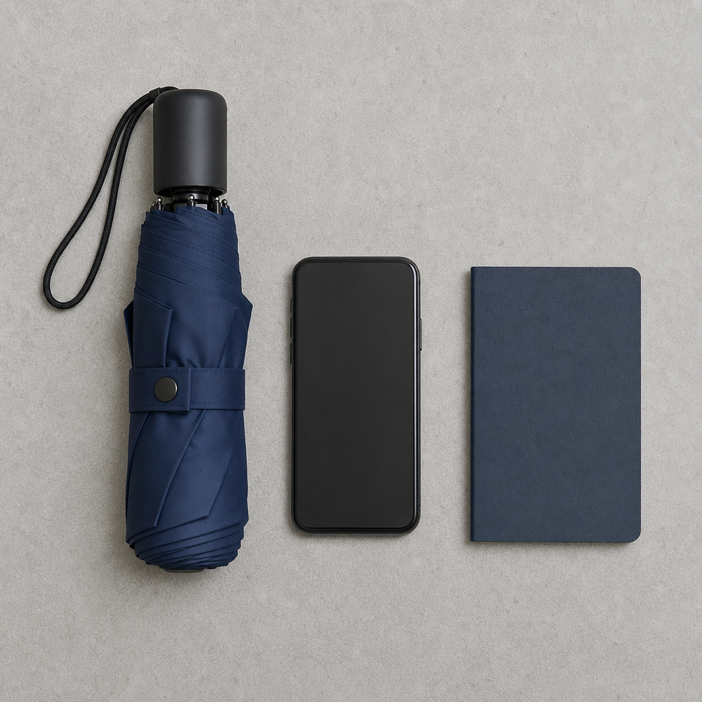 Pocket Six-Fold Travel Umbrella