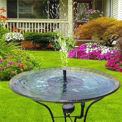 Solar Bird Bath Fountain Pump – 4 Interchangeable Nozzles for Garden & Outdoor