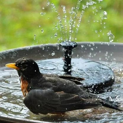 Solar Bird Bath Fountain Pump – 4 Interchangeable Nozzles for Garden & Outdoor