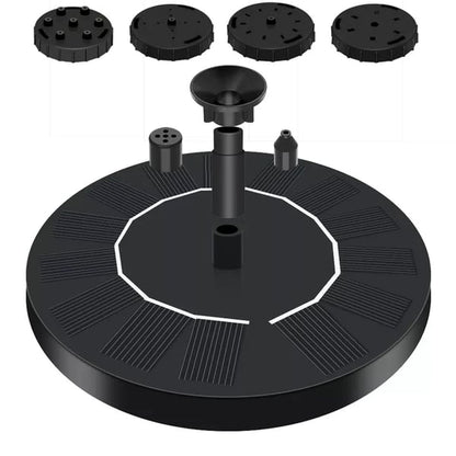 Solar Bird Bath Fountain Pump – 4 Interchangeable Nozzles for Garden & Outdoor